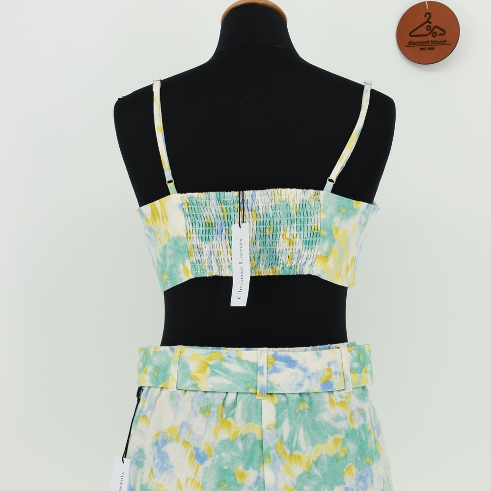CHRISTIAN LACROIX‎ Linen Blend Shorts Set - Picture 6 of 8